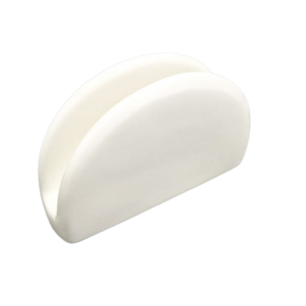 PD1306-PORTE SERVIETTES EN PORCELAINE BLANC D 13 CM