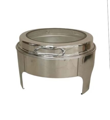 CHAFFING DISH ROND VITREE 6L